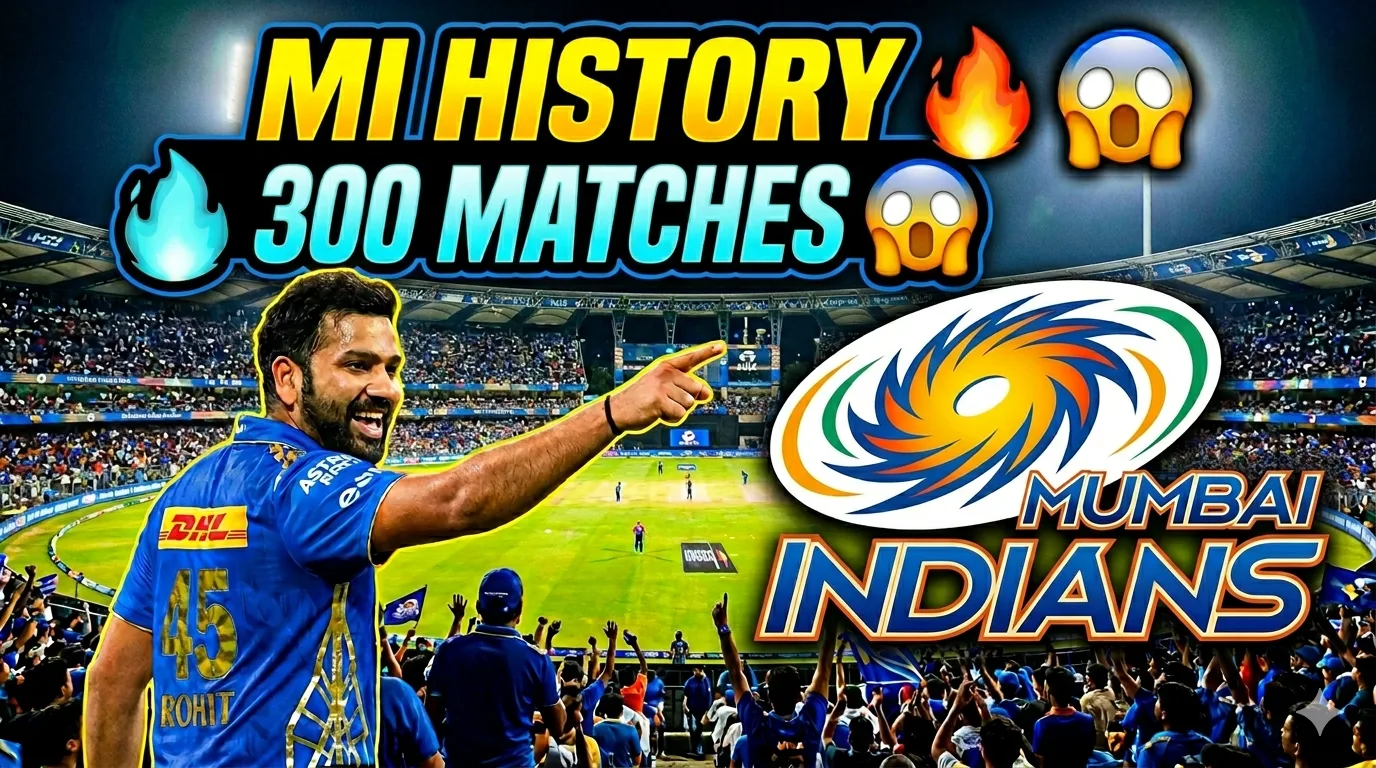 MI 300 matches IPL Mumbai Indians record