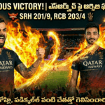 SRH vs RCB Match IPL 2026 highlights score and analysis