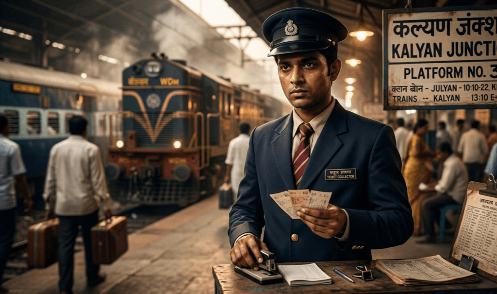 ms dhoni railway ticket collector life